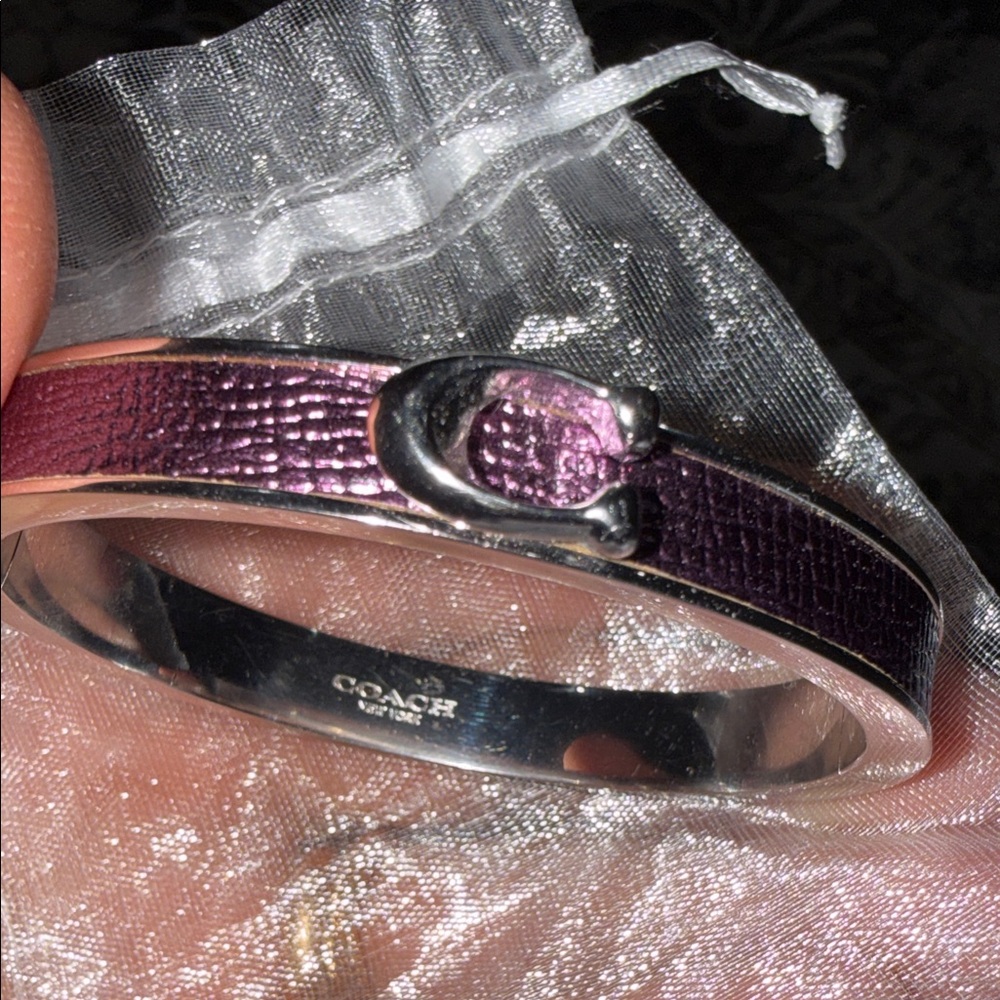 Coach Purple and Silver Bracelet - Picture 3 of 6